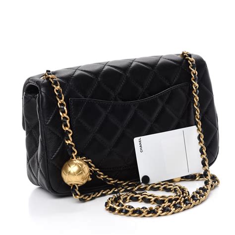 chanel lambskin quilted cc pearl crush mini flap black|CHANEL Lambskin Quilted Mini Rectangular Pearl Crush Flap .